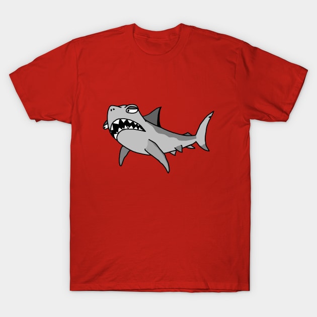 Cartoon Shark T-Shirt by imphavok